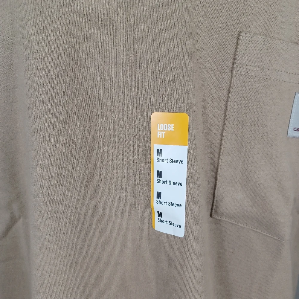 Carhartt Loose Fit Pocket Tee NEW Mens Medium Beige -Heavyweight -Short Sleeve - Picture 6 of 15